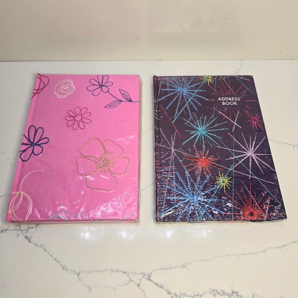 Paperchase Pure Silk Address Books  - Set of 2